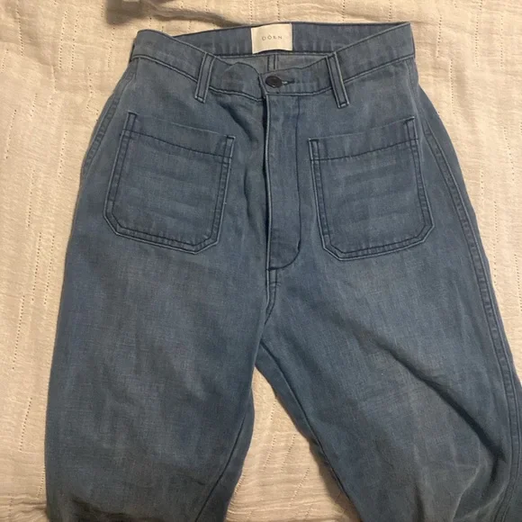 Dôen Maritime Jeans in Menton Wash, Size 26 Cropped - Picture 5 of 10